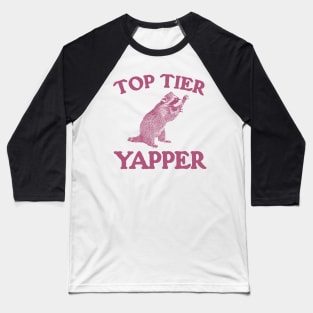 Top Tier Yapper / Raccoon Vintage Cartoon Baseball T-Shirt